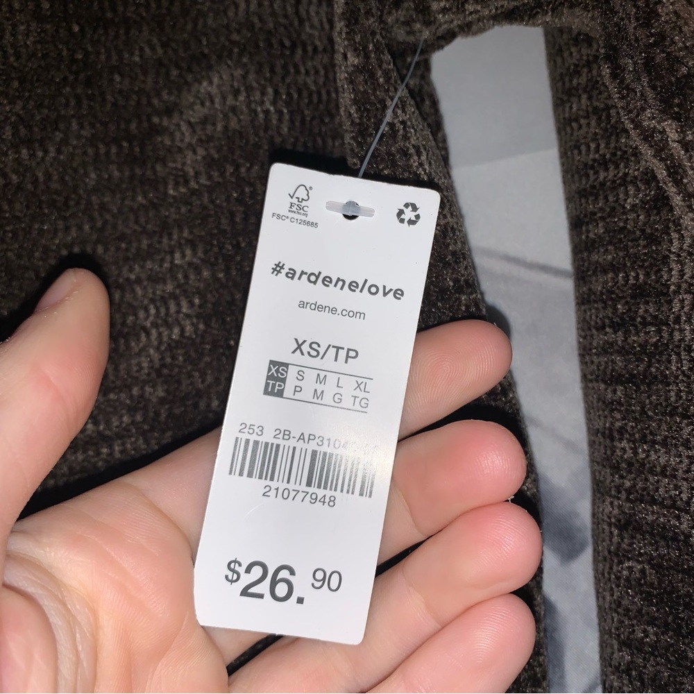 Ardene | Chenille Knit Long Sleeve Shirt | Brown - Picture 4 of 7
